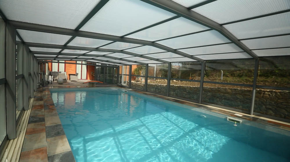 abri verre haut de piscine, gamme prestige de Design Concept LS