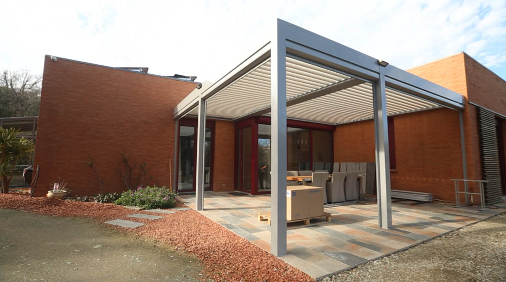 pergola bioclimatique à lames orientables par DCLS