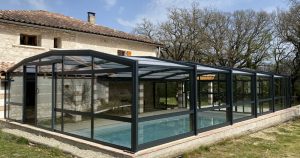 abri de piscine adossé, Occitanie, Gers