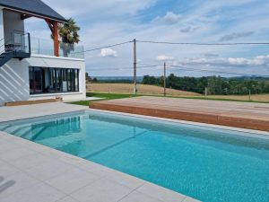 terrasse mobile coulissant en largeur livrée en KIT