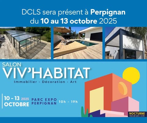 Affiche DCLS à la foire expo Viv'Habitat de Perpignan 2025