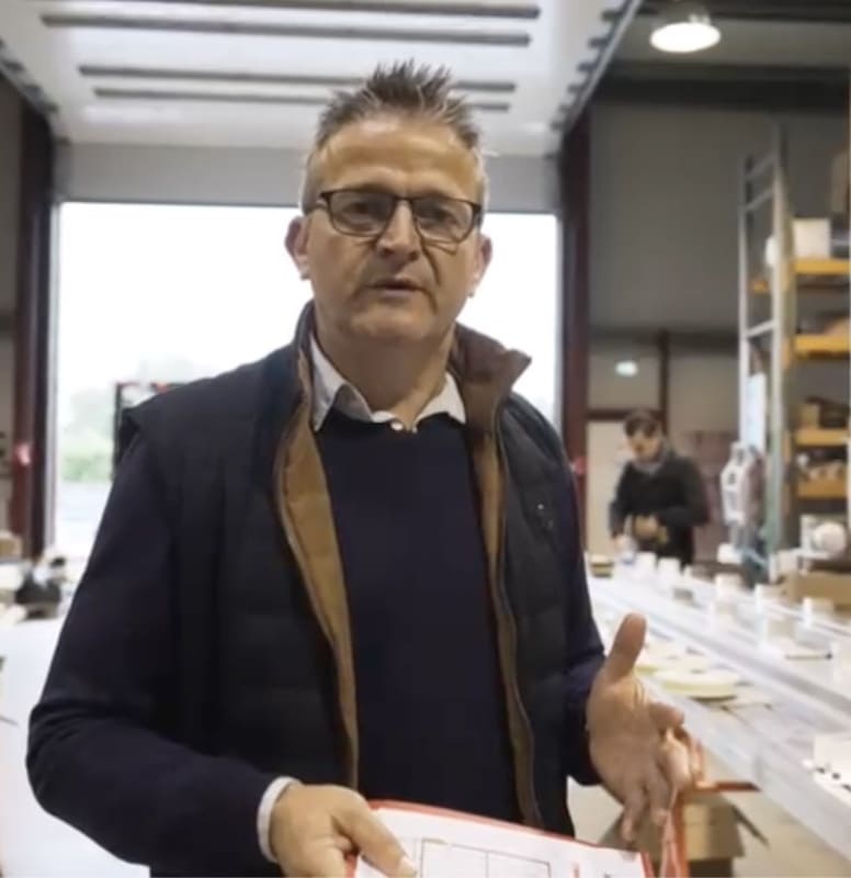 Christophe Fraresso, dirigeant de DCLS, dans l'usine à Auterive