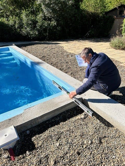 métrage pour la création d'un abri pour la piscine